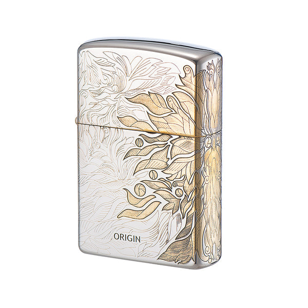 Two-color series metal kerosene lighter, send boyfriend high-end cigarette lighter