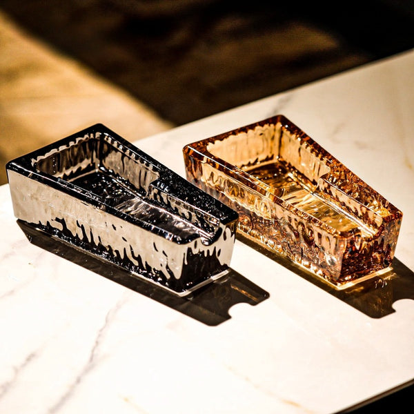 Cigar ashtray high-end ashtray crystal glass cigar cigarette set