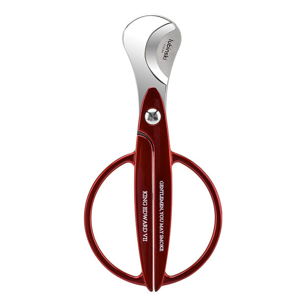 Lubinsky Cigar Scissors Zinc Alloy Stainless Steel Blade with Leather Case LUBINSKI Cigar Scissors Gift Box