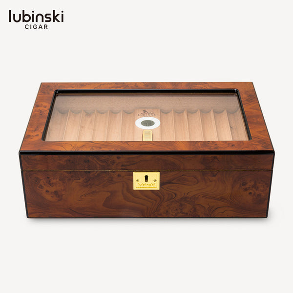 Lubinsky LUBINSKI Cigar Box Perspective Window Double Cedar Cigar Moisturizer YJA-60015