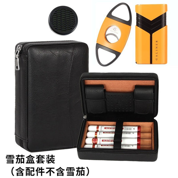 Galiner cedar cigar box retro cigarette box storage cigar portable travel moisturizing box