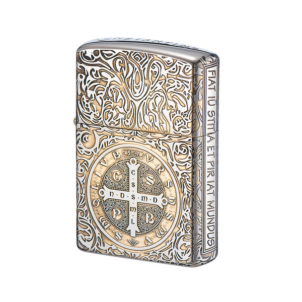 Two-color series metal kerosene lighter, send boyfriend high-end cigarette lighter