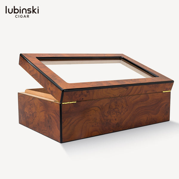 Lubinsky LUBINSKI Cigar Box Perspective Window Double Cedar Cigar Moisturizer YJA-60015