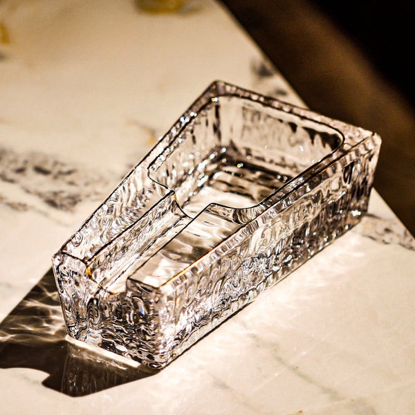 Cigar ashtray high-end ashtray crystal glass cigar cigarette set