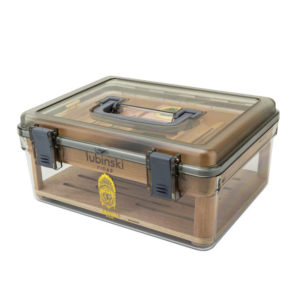Cigar Moisturizing Box Acrylic Transparent Cedar Wood Portable Case Portable Cigar Box