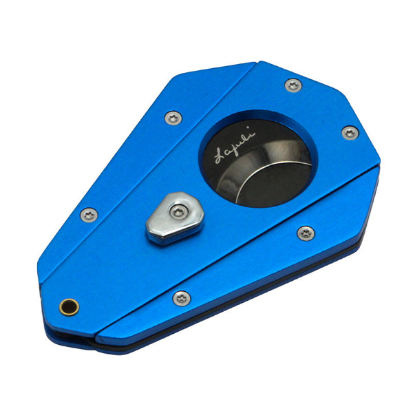 Lafuli cigar cutter - portable aluminum alloy, sharp semi-automatic cigar clipper