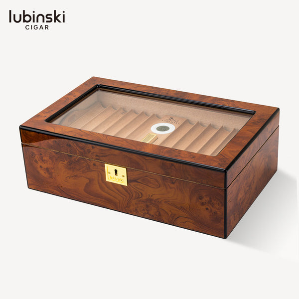 Lubinsky LUBINSKI Cigar Box Perspective Window Double Cedar Cigar Moisturizer YJA-60015