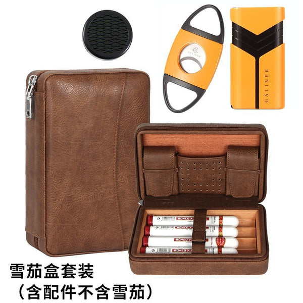 Galiner cedar cigar box retro cigarette box storage cigar portable travel moisturizing box