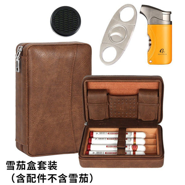 Galiner cedar cigar box retro cigarette box storage cigar portable travel moisturizing box