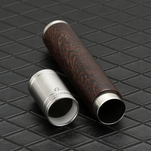 Single cigar tube travel portable aluminum cigar humidor metal sealed humidification tube wholesale gift box set