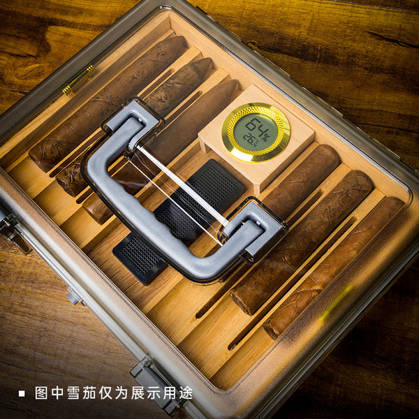 Cigar Moisturizing Box Acrylic Transparent Cedar Wood Portable Case Portable Cigar Box