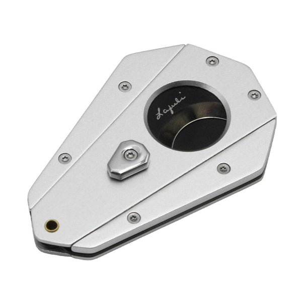 Lafuli cigar cutter - portable aluminum alloy, sharp semi-automatic cigar clipper