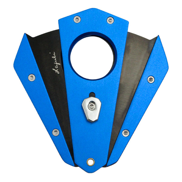 Lafuli cigar cutter - portable aluminum alloy, sharp semi-automatic cigar clipper