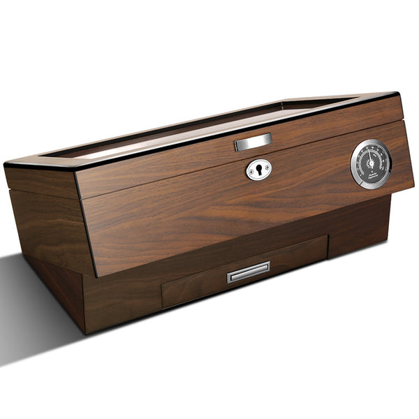 CIGARLOONG Cigar display box Large capacity partition alcohol-raised cedar wood moisturizing box CLA-21LB2