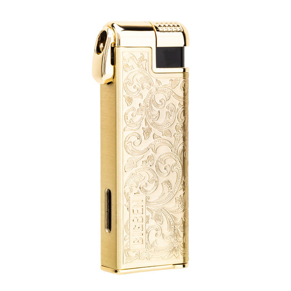 LUBINSKI joint pipe lighter zinc alloy tangcao multi-functional curved open flame with pressure rod gift box