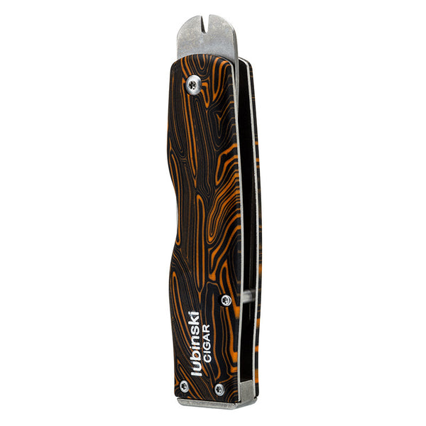 Cigar Tool Knife G10 Carbon Fiber Multifunctional Cigar Box Opening Knife LUBINSKI Hole Opener