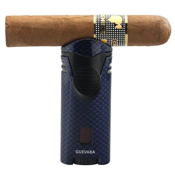 GUEVARA Cigar Scissors Lighter Set Wholesale, Windproof Lighter Sharp Double Blade Cigar Cutter