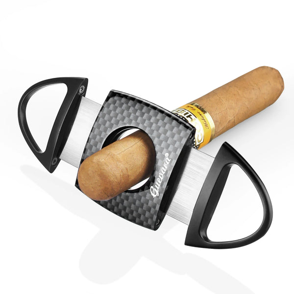 GUEVARA Cigar Set Luxury Single Jet Torch Cigar Lighter and Cutter Gift Suit with Portable Ashtray Accessories for Men Gift