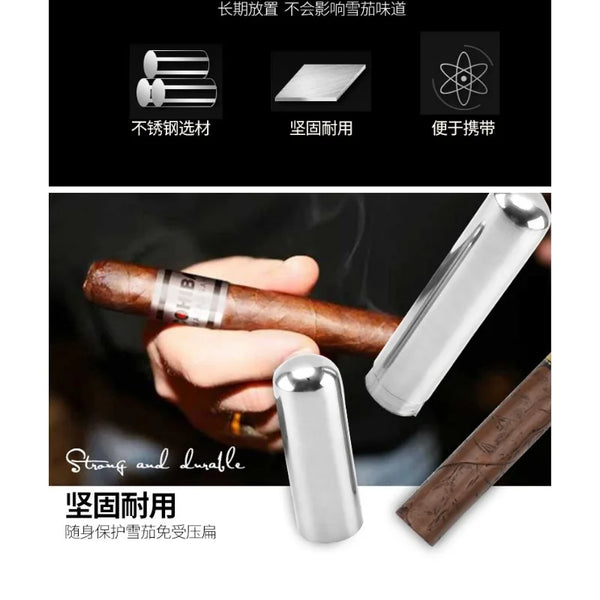 Big Size Humidor Cigar Tube Storage Case Smoking Accessories Moisture proof Anti fall Sealed Tube