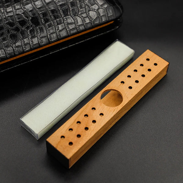 GUEVARA Luxury Leather Material Crocodile Pattern Travel Cigar Case Store 6 Cigars Humidor with Hygrometer Cigar Accessories