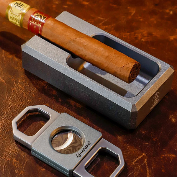 Guevara Cigar Pen Lighter Cutter Ashtray Humidor Special Torch Lighters Sets MEN Gift Metal Smoking Accessories Multi Function