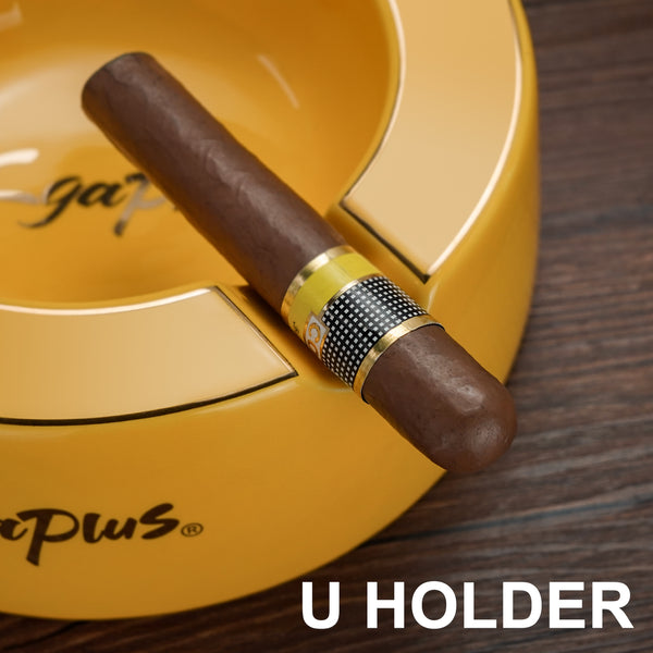 Cigar Ashtray Big Ashtrays for 8" Round Cigarettes Large Rest Outdoor Cigars Ashtray