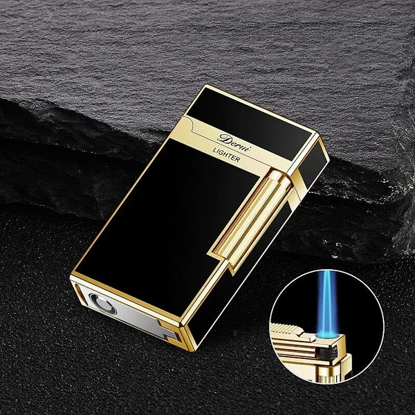 Cigar Lighter Torch Jet Flame Refillable Butane Gas Flintstones with Cigar Punch