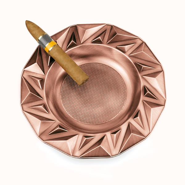 Multi-tube Roundmetal Cigar Ashtray Durability Big Ash trays for 8"  Cigarettes Large Rest Outdoor Cigars Ash tray for Patio/Outside/Indoor Ashtray