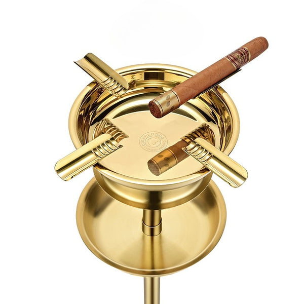 CIGARLOONG Metal Cigar Ashtray Large Diameter Smoke Groove Design Cigar CL-2021