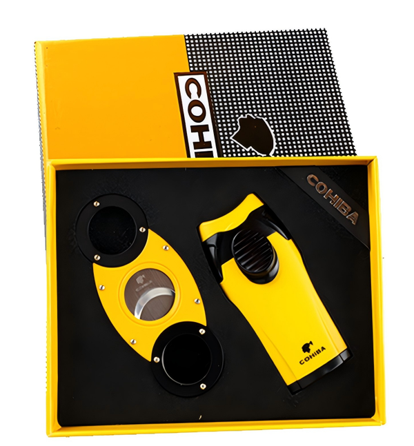 Cigar Ashtray Cutter Lighter Cigar Accessories set