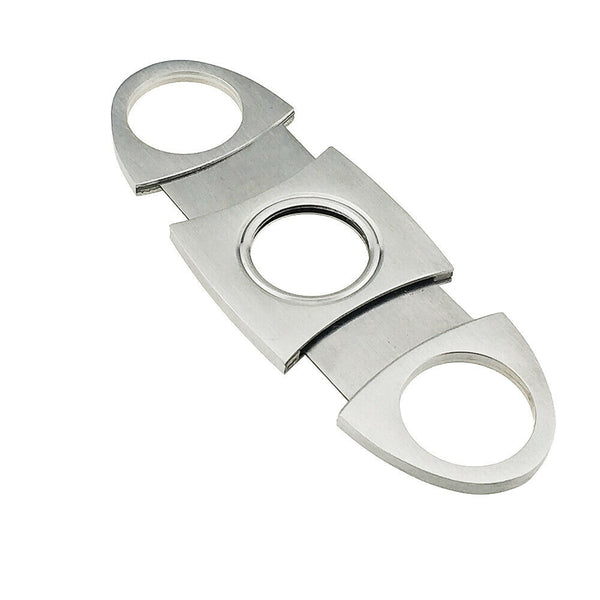 COHIBA Stainless Steel Cigar Cutter Guillotine Double Blades