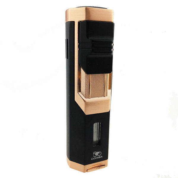 Cigar Lighter 1 Jet Flame Portable Butane Lighter With Punch