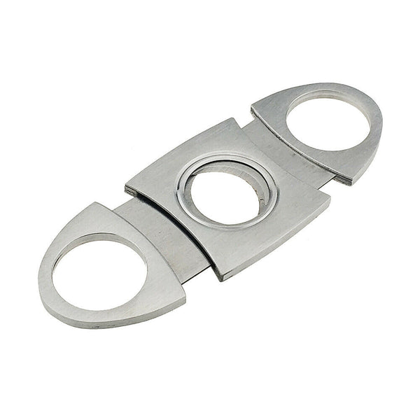 COHIBA Stainless Steel Cigar Cutter Guillotine Double Blades