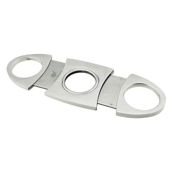 COHIBA Stainless Steel Cigar Cutter Guillotine Double Blades