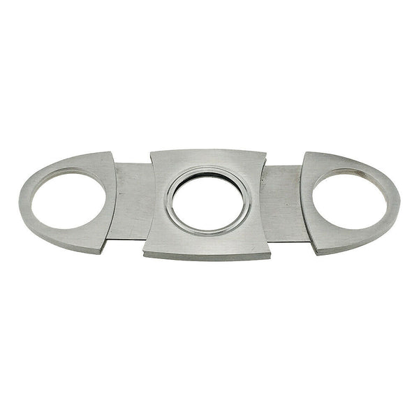 COHIBA Stainless Steel Cigar Cutter Guillotine Double Blades