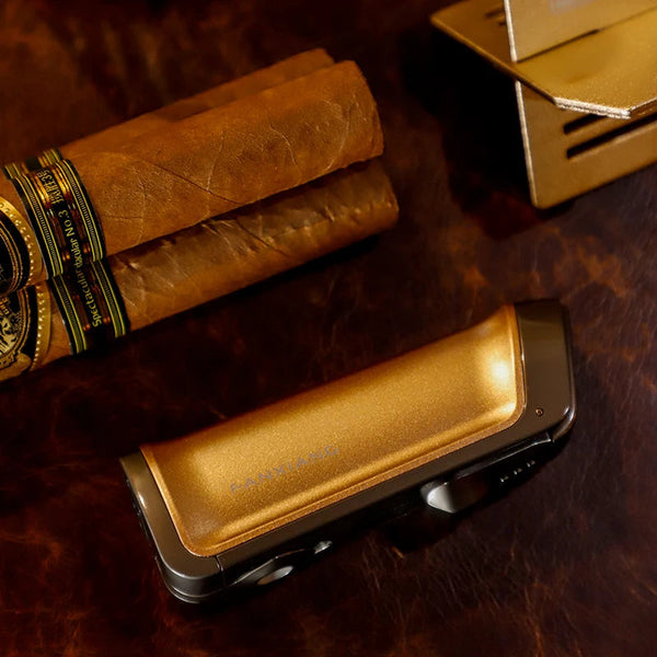 Durable Portable Classic Cigar Lighter Adjustable Flame Zinc Alloy Windproof Lighter