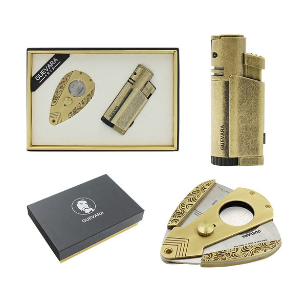 Guevera Cigar Jet Flame Lighter Cigar Accessories Set