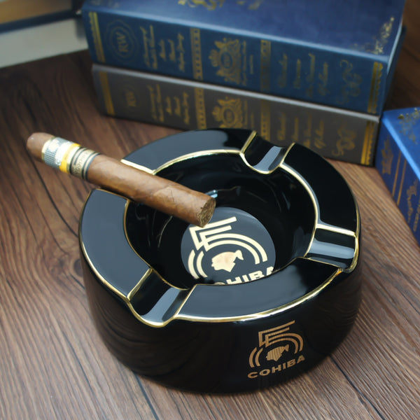 Cohiba Cigar Ashtray Big Ashtrays for 8" Round Cigarettes Large Cigars Ashtray