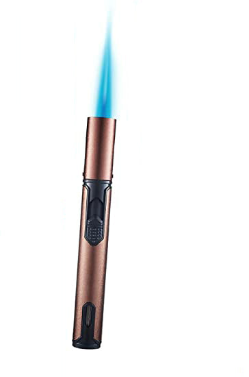 GUEVARA Cigar Pen Torch Lighter Refillable Butane Camping Lighter Pen One Jet Flame Pen Torch Lighter Windproof Refillable Butane