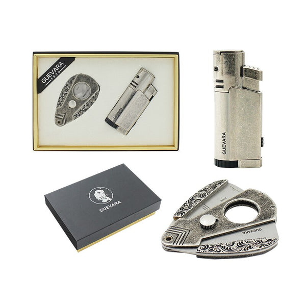 Guevera Cigar Jet Flame Lighter Cigar Accessories Set