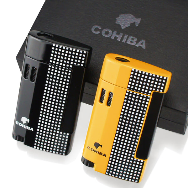 COHIBA Cigar Lighter Torch Gift Box with Single Jet Flame