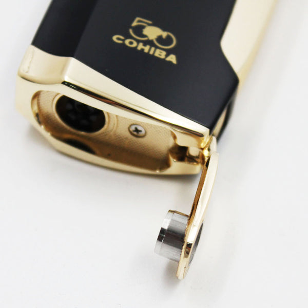 Dual Flame Cigar Lighter With Punch H015