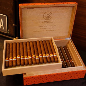 COHIBA Luxury Travel Leather Cigar Case Humidor Holder 3 Tubes Humido –  guevara lux