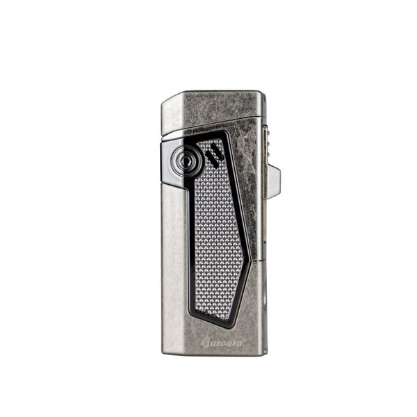 GUEVARA Windproof Cigar Lighter With Puncher Holder Needle Portable 4 Jet Flame Multifunction Refillable Smoking Accessories