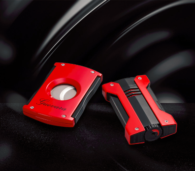 cigar cutter and lighter set