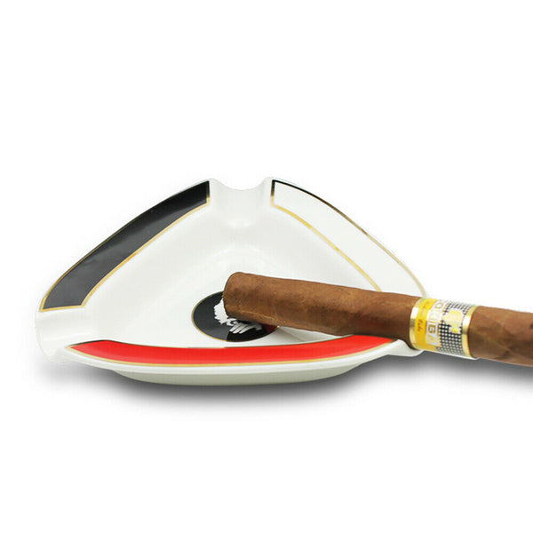 3 Cigars Holder Ceramic cigar Cigarette Ashtray